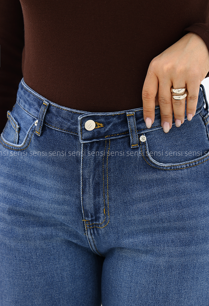 شلوار جین زنانه چیل کات کراپ کد1007040
